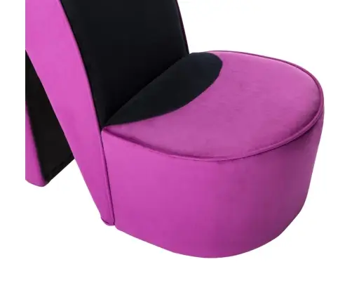 Atpūtas Krēsls Ar Augstu Atzveltni, Violets Samts Vidaxl