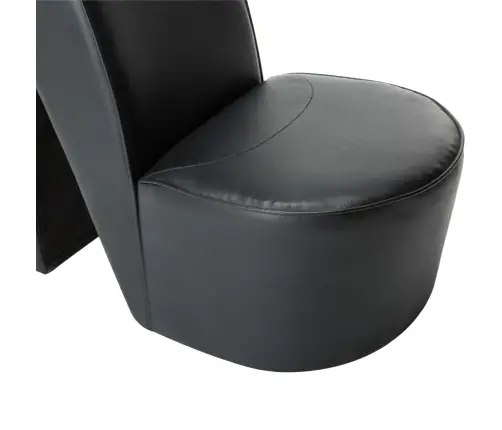 Krēsls, Augstpapēžu Kurpes Dizains, Melna Mākslīgā Āda Vidaxl