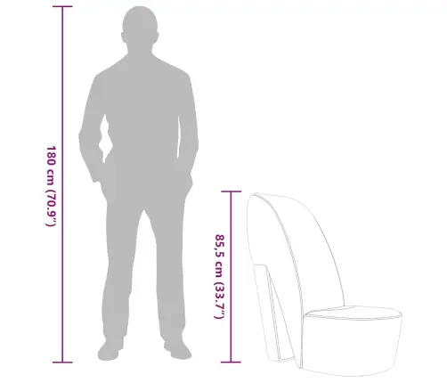 Kõrge Kontsa Kujuga Tool, Must, Kunstnahk