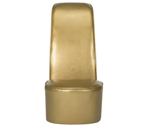 Kõrge Kontsa Kujuga Tool, Kuldne, Kunstnahk