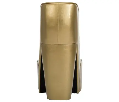 Kõrge Kontsa Kujuga Tool, Kuldne, Kunstnahk