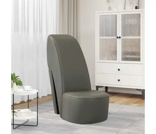 Kõrge Kontsa Kujuga Tool, Hall, Kunstnahk