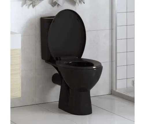 Tualetes Poda Sēdeklis, Lēnās Aizvēršanas Funkcija, Melns Vidaxl