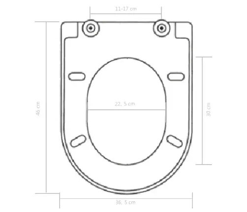 Klozeto Sėdynė Su Soft-Close Mechanizmu, Juoda Klozeto Sėdynė Su Soft-Close Mechanizmu, Juoda
