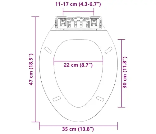 Tualetes Poda Sēdeklis, Lēnās Aizvēršanas Funkcija, Melns Vidaxl
