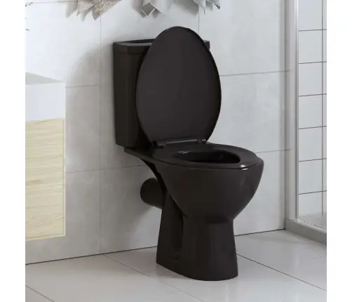 Tualetes Poda Sēdeklis, Lēnās Aizvēršanas Funkcija, Melns Vidaxl