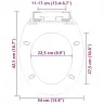 Klozeto Sėdynė Su Soft-Close Mech., Juod. Sp., Leng. Nuim. Diz.