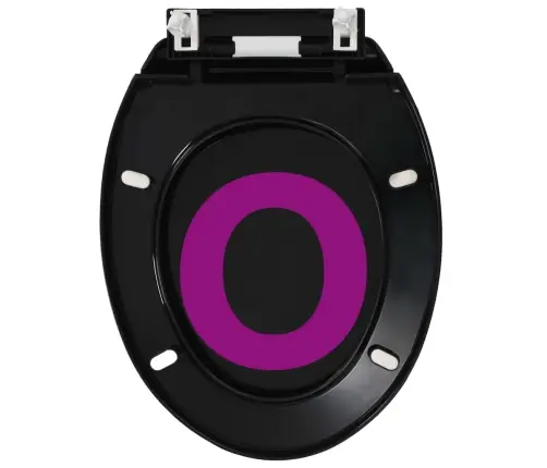 Tualetes Poda Sēdeklis, Lēnās Aizvēršanas Funkcija, Melns Vidaxl Tualetes Poda Sēdeklis, Lēnās Aizvēršanas Funkcija, Melns Vidaxl