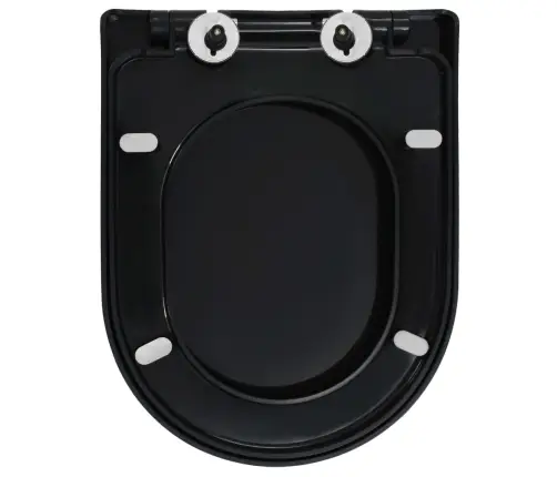 Tualetes Poda Sēdeklis, Lēnās Aizvēršanas Funkcija, Melns Vidaxl