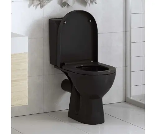 Klozeto Sėdynė Su Soft-Close Mechanizmu, Juoda