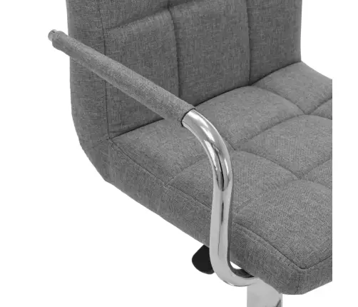 Bāra Krēsls, Gaiši Pelēks Audums Vidaxl