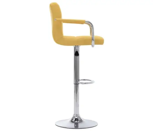 Bāra Krēsls, Dzeltens Audums Vidaxl