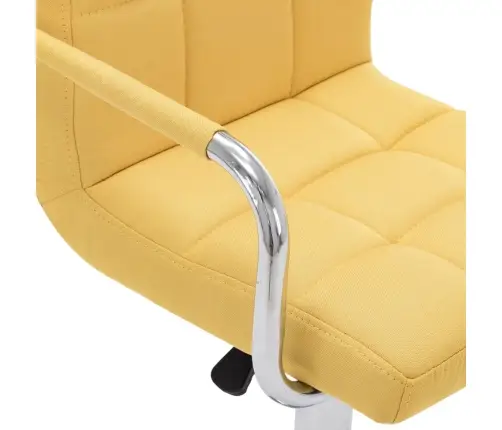 Bāra Krēsls, Dzeltens Audums Vidaxl