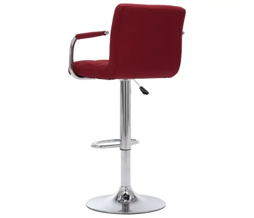 Bāra Krēsli, 2 Gab., Vīnsarkans Audums Vidaxl
