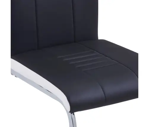 Konsoles Virtuves Krēsli, 4 Gab., Melna Mākslīgā Āda Vidaxl Konsoles Virtuves Krēsli, 4 Gab., Melna Mākslīgā Āda Vidaxl