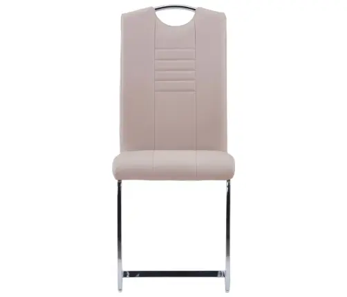 Gembinės Valgomojo Kėdės, 2 Vnt., Kapučino, Dirbtinė Oda