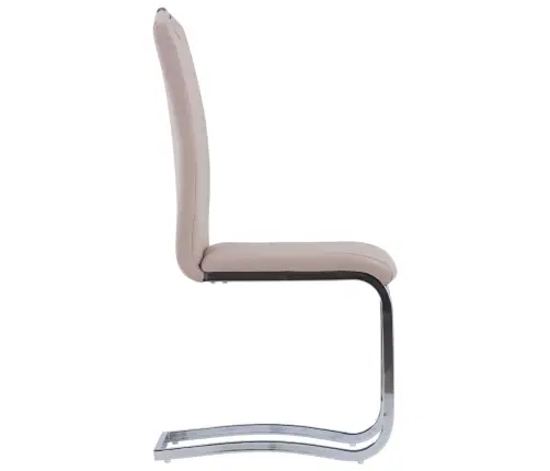 Gembinės Valgomojo Kėdės, 2 Vnt., Kapučino, Dirbtinė Oda