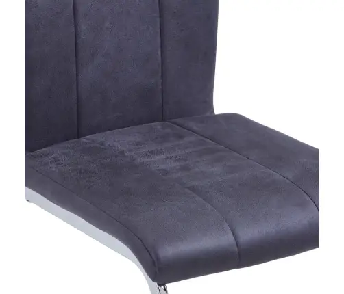 Konsoles Virtuves Krēsli, 2 Gab., Pelēka Mākslīgā Zamšāda Vidaxl