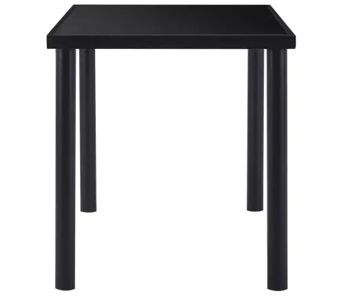 Valgomojo Stalas, Juodas, 140X70X75cm Grūdintas Stiklas