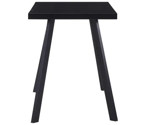 Söögilaud, Must, 120 X 60 X 75 cm Karastatud Klaas