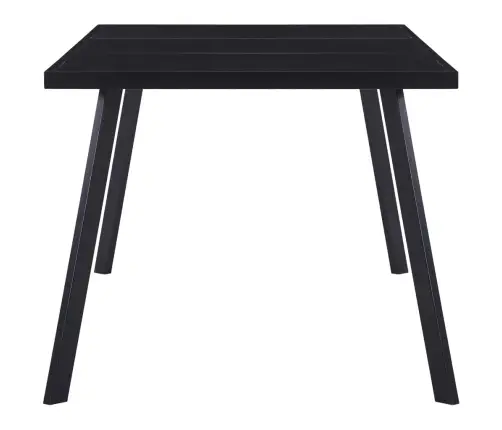 Virtuves Galds, Melns, 160X80X75 Cm, Rūdīts Stikls Vidaxl