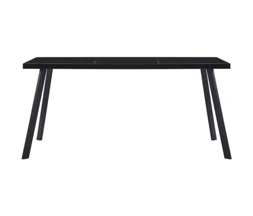 Virtuves Galds, Melns, 180X90X75 Cm, Rūdīts Stikls Vidaxl