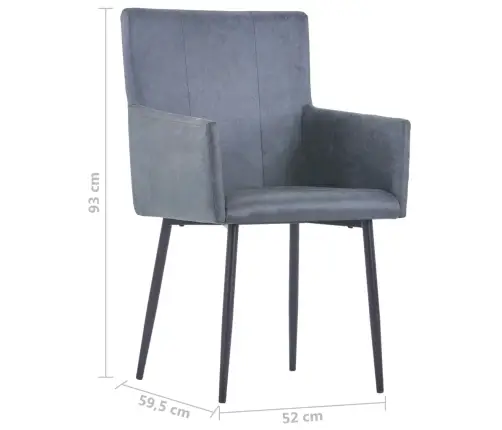 Käetugedega Söögitoolid 2 Tk Kunstnahk (Ainult Uk/Fi/Ie/No)