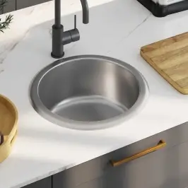 Virtuvinė Kriauklė Su Sieteliu Ir Sifonu, Nerūdijantis Plienas