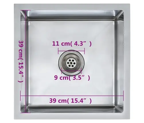Virtuvės Plautuvė, Nerūdijantis Plienas, Rankų Darbo