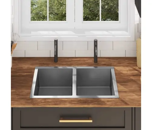 Virtuves Izlietne, Nerūsējošs Tērauds Vidaxl