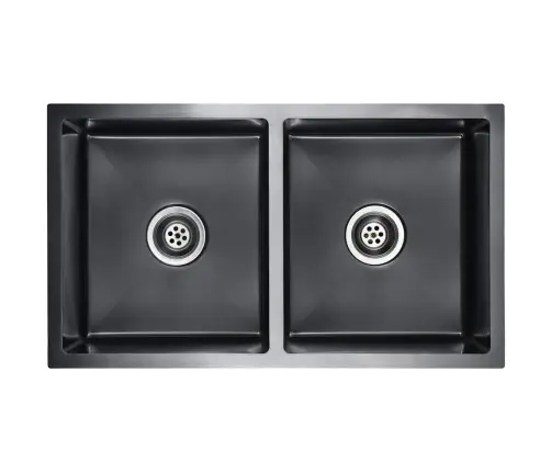 Käsitsi Valmistatud Köögivalamu, Must, Roostevaba Teras