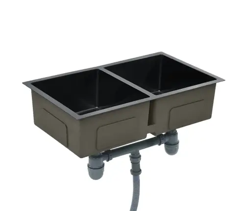 Käsitsi Valmistatud Köögivalamu, Must, Roostevaba Teras