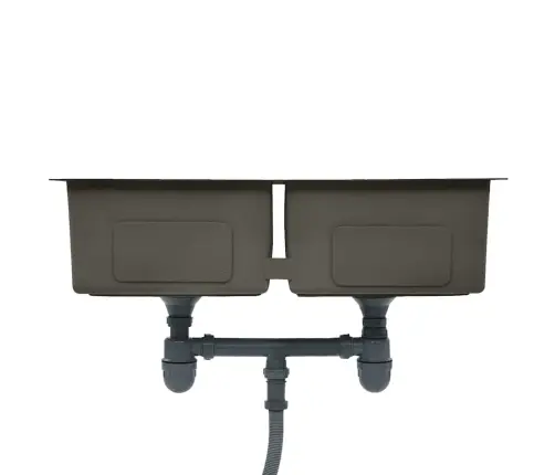 Käsitsi Valmistatud Köögivalamu, Must, Roostevaba Teras