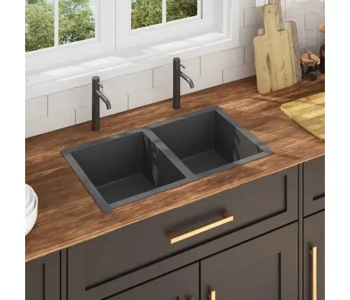 Käsitsi Valmistatud Köögivalamu, Must, Roostevaba Teras