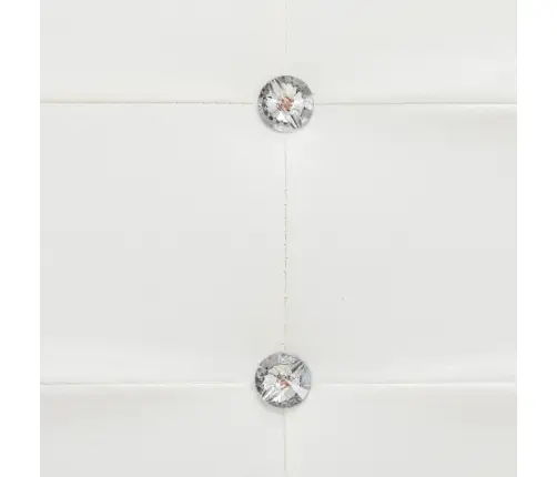 Gultas Rāmis, 140X200 Cm, Balta Mākslīgā Āda Vidaxl