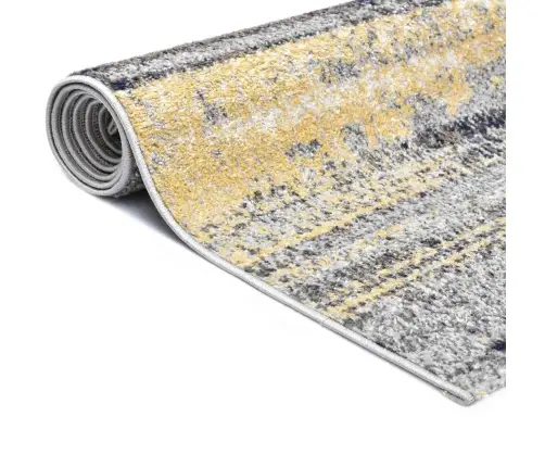 Paklājs Pelēka 120 X 170 Cm Polietilēns Vidaxl