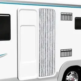 Kukaiņu Aizkars, 56X185 Cm, Pelēks Un Balts Šenils Vidaxl Kukaiņu Aizkars, 56X185 Cm, Pelēks Un Balts Šenils Vidaxl