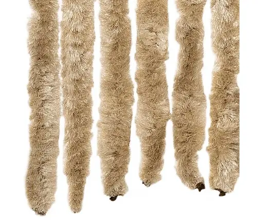 Kukaiņu Aizkars, 56X185 Cm, Bēšs Šenils Vidaxl