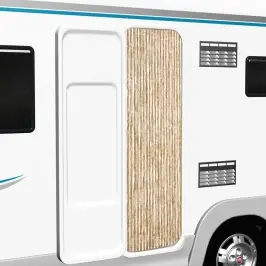 Kukaiņu Aizkars, 56X185 Cm, Bēšs Šenils Vidaxl