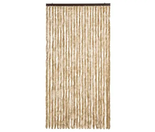 Kukaiņu Aizkars, 100X220 Cm, Bēšs Šenils Vidaxl