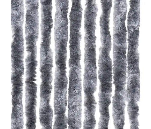 Kukaiņu Aizkars, 56X185 Cm, Sudraba Krāsas Šenils Vidaxl