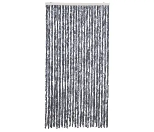 Kukaiņu Aizkars, 100X220 Cm, Sudraba Krāsas Šenils Vidaxl