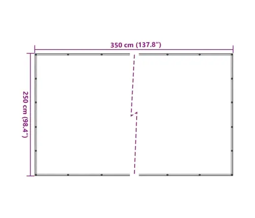 Piekabes Tīkls, Hdpe, 2,5X3,5 M, Melns Vidaxl