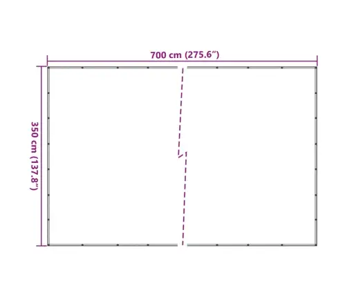 Konteinerivõrk Hdpe 3,5 X 7 M Must
