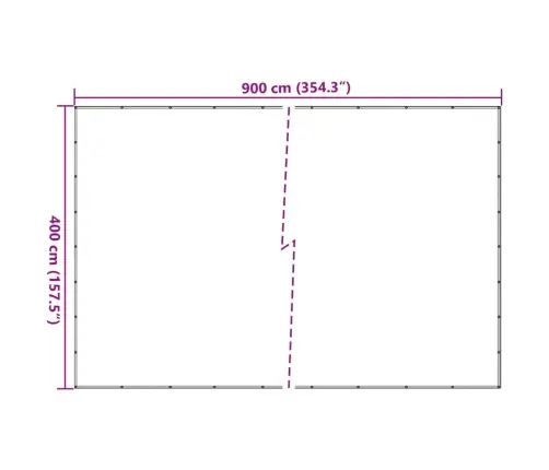 Konteinerivõrk Hdpe 4 X 9 M Must