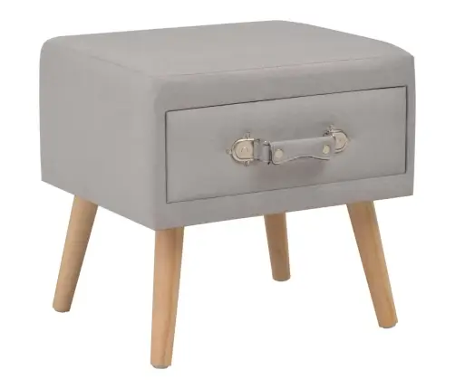 Naktsskapīši, 2 Gab., 40X35X40 Cm, Pelēks Audums Vidaxl