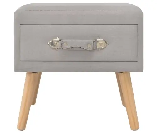 Naktsskapīši, 2 Gab., 40X35X40 Cm, Pelēks Audums Vidaxl