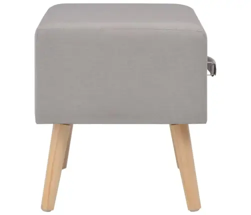 Naktsskapīši, 2 Gab., 40X35X40 Cm, Pelēks Audums Vidaxl