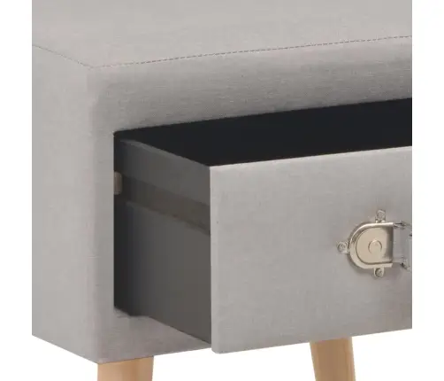 Naktsskapīši, 2 Gab., 40X35X40 Cm, Pelēks Audums Vidaxl