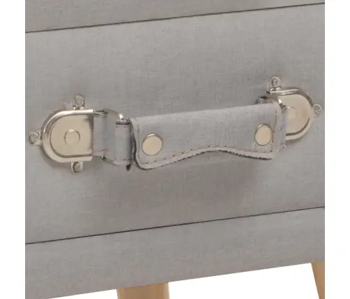 Naktsskapīši, 2 Gab., 40X35X40 Cm, Pelēks Audums Vidaxl